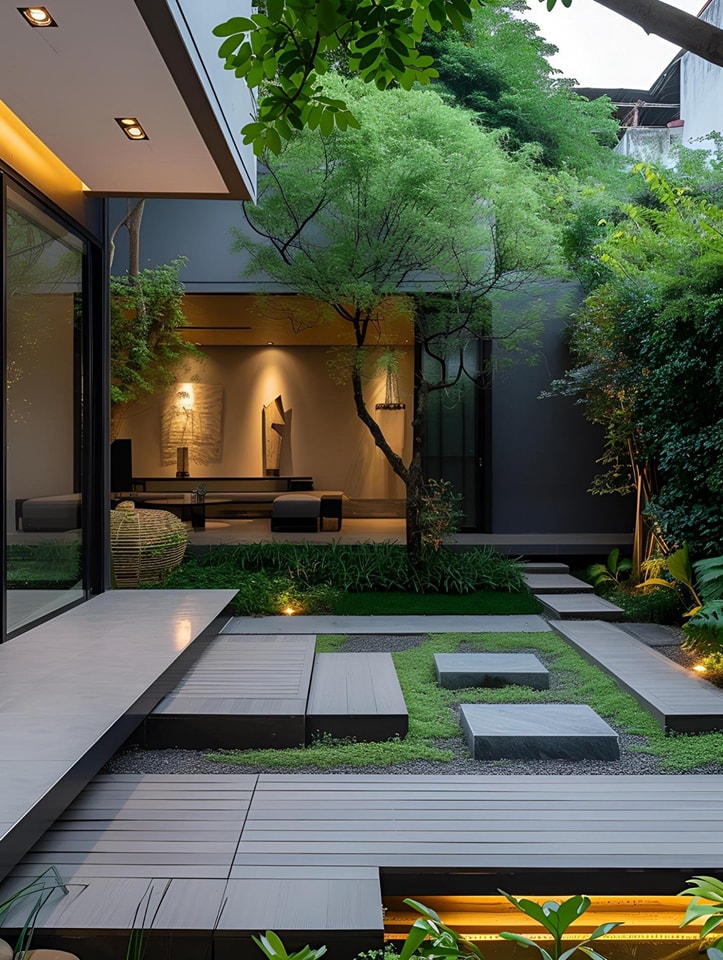 Thiết kế sân vườn hiện đại